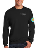 Anniversary Patch Crewneck Unisex Sweatshirt. This sweatshirt comes in multiple colors.