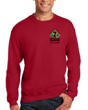 Red Crewneck Unisex Sweatshirt. Not Authorized for PT until July 1, 2024.