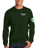 Anniversary Patch Crewneck Unisex Sweatshirt. This sweatshirt comes in multiple colors.