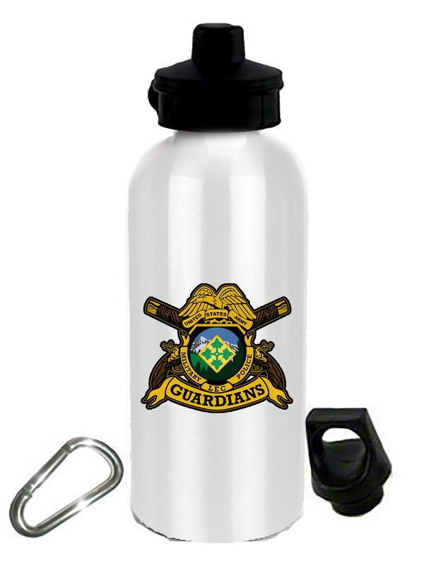 20 oz Stainless Steel Water Bottle with Stem/Straw Top and Spare Lid with Carabiner.