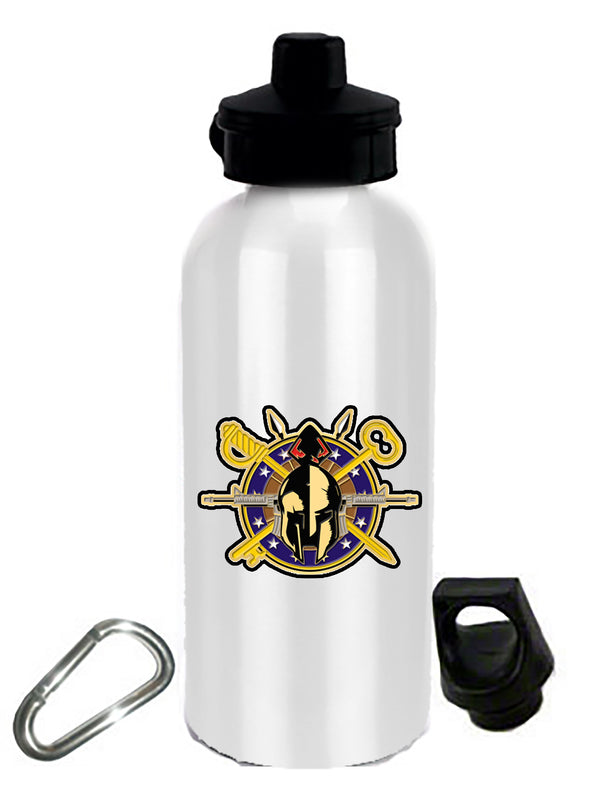 20 oz Stainless Steel Water Bottle with Stem/Straw Top and Spare Lid with Carabiner.