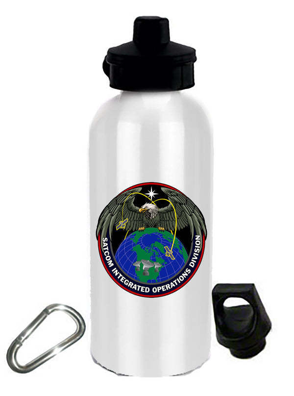 20 oz Stainless Steel Water Bottle with Stem/Straw Top and Spare Lid with Carabiner.