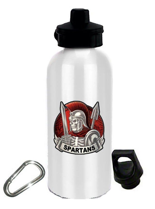 20 oz Stainless Steel Water Bottle with Stem/Straw Top and Spare Lid with Carabiner.