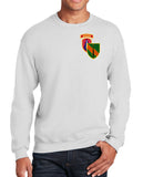 50-50 Blend White Crewneck Unisex Sweatshirt. This shirt IS approved for PT.