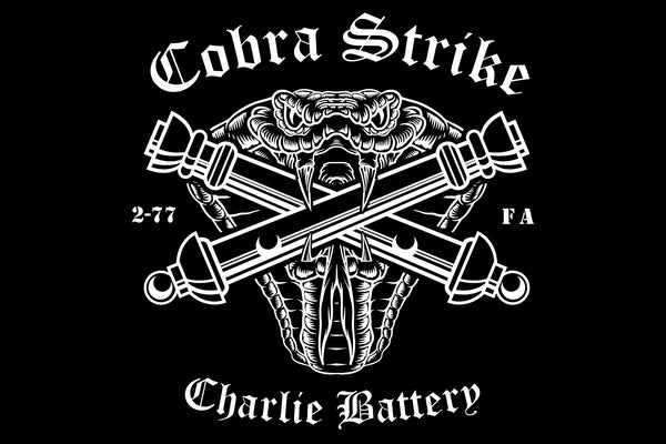 One Sided Cobra Strike Flag with Grommets. Comes in multiple sizes.