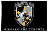 CEMA Flag. One Sided with Grommets. Comes in multiple sizes.