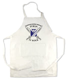 Apron 33" x 25" with large front pocket.