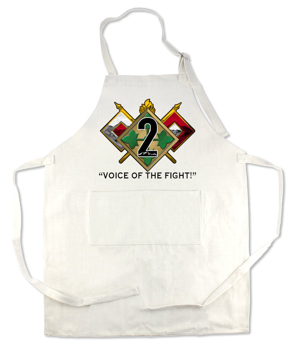 Apron 33" x 25" with large front pocket.