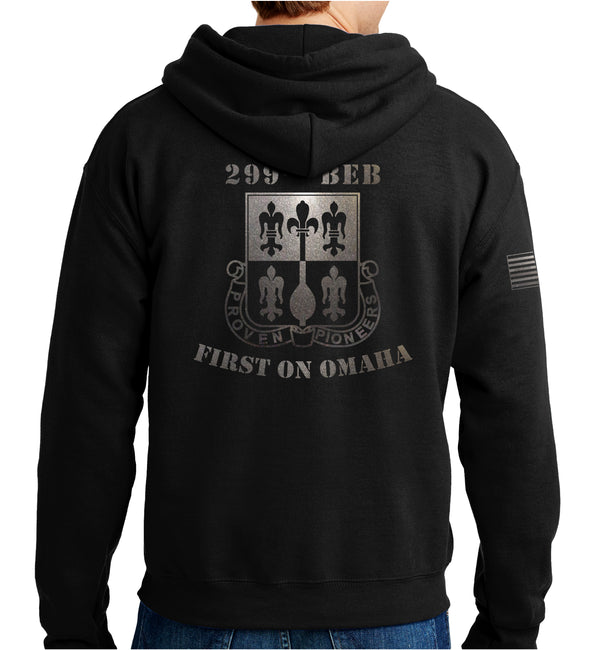 Unisex Hoodie Sweatshirt (Black on Black Design). This sweatshirt is NOT approved for PT.