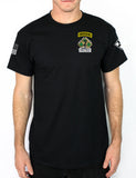 Brigade 50-50 Blend Black Unisex PT Short Sleeve Shirt. Approved for PT