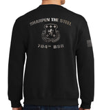 Black on Black Crewneck Unisex Sweatshirt. This shirt IS approved for PT.