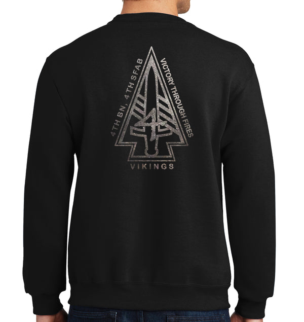 Black on Black Crewneck Unisex Sweatshirt. This sweatshirt IS Approved for PT