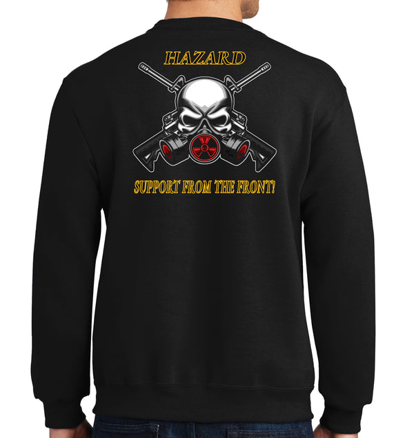 Hazard Lethal Gear Black Unisex PT Sweatshirt. This sweatshirt IS Approved for PT