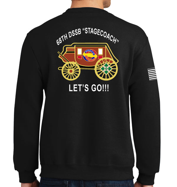 Stagecoach Crew-neck Color Design Unisex Sweatshirt. This sweatshirt IS Approved for PT