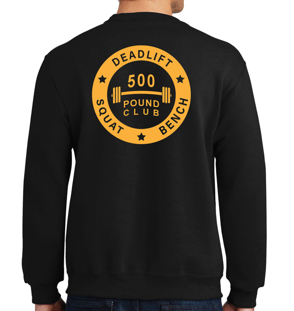 500# Club Black Unisex PT Sweatshirt. This sweatshirt IS Approved for PT