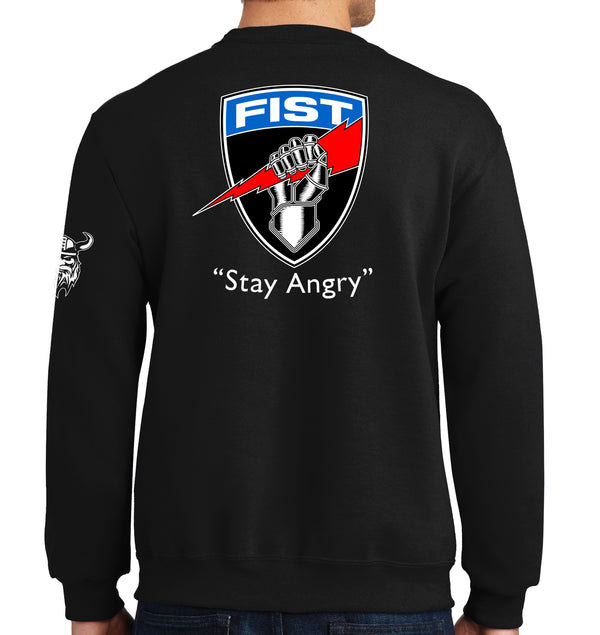 Fist Crewneck Unisex Sweatshirt. This shirt IS approved for PT.