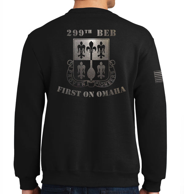 Crewneck Unisex Sweatshirt (Black on Black Design). This shirt IS approved for PT.