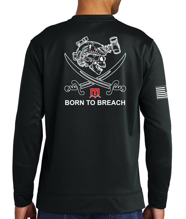 Born to Breach Polyester Crewneck Unisex Sweatshirt. This shirt IS approved for PT.