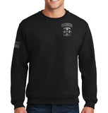 Bayonet Co Black on Black Unisex PT Sweatshirt. This sweatshirt IS Approved for PT