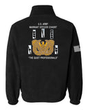 Warrant Officer Full Zipper Cadet Collar Unisex Sweatshirt. This Shirt is NOT approved for PT.