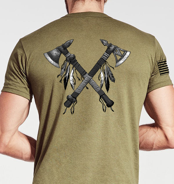 A Battery Coyote Tan Unisex Shirt. This shirt is NOT approved for PT