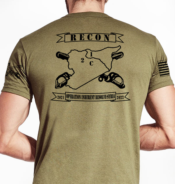 Comanche Troop Coyote Tan Unisex Shirt (Black Design). This shirt is NOT approved for PT