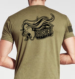 Coyote Tan Unisex Shirt (Black Design). This shirt is NOT approved for PT