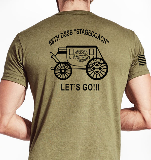 Stagecoach Coyote Tan Unisex Shirt Black Design. This shirt is NOT approved for PT