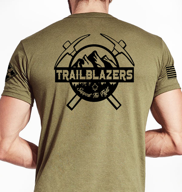 Trailblazers Coyote Tan Unisex Shirt Black Design. This shirt is NOT approved for PT