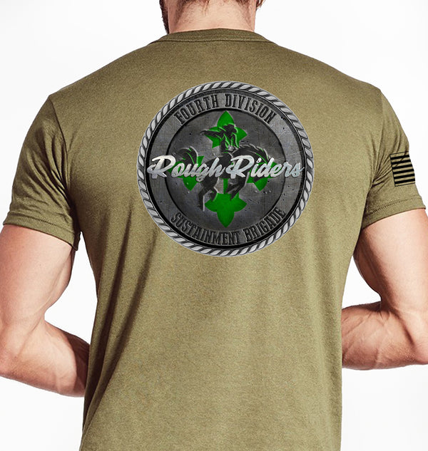 Rough Riders Coyote Tan Unisex Shirt Black Design. This shirt is NOT approved for PT