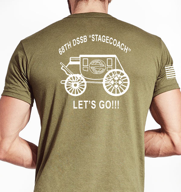 Stagecoach Coyote Tan Unisex Shirt White Design. This shirt is NOT approved for PT