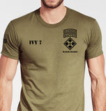 4 ID Coyote Tan 50-50 Blend T-Shirt. This shirt is NOT approved for PT