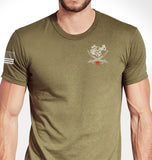 Coyote Tan 50-50 Blend Unisex Shirt. This shirt is NOT approved for PT