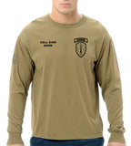 Berserker Tan Long Sleeve 50-50 Blend Unisex Shirt (Black Design). This shirt is NOT approved for PT