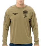 Berserker Tan Long Sleeve 50-50 Blend Unisex Shirt (Black Design). This shirt is NOT approved for PT