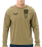 Berserker Tan Long Sleeve 50-50 Blend Unisex Shirt (Black Design). This shirt is NOT approved for PT