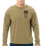 Berserker Tan Long Sleeve 50-50 Blend Unisex Shirt (Black Design). This shirt is NOT approved for PT