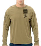 Berserker Tan Long Sleeve 50-50 Blend Unisex Shirt (Black Design). This shirt is NOT approved for PT