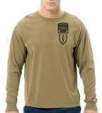 Berserker Tan Long Sleeve 50-50 Blend Unisex Shirt (Black Design). This shirt is NOT approved for PT