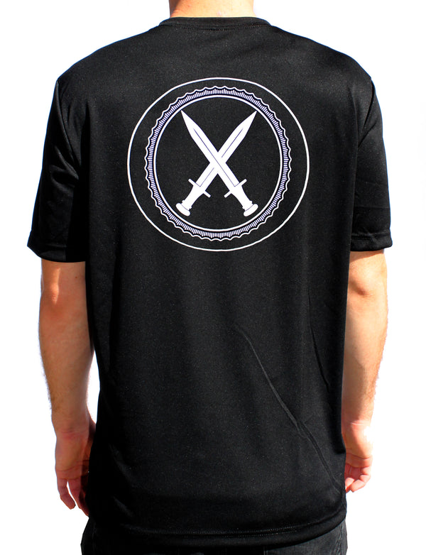 Daggers Lethal Gear Black Athletic T-Shirt. This shirt IS approved for PT