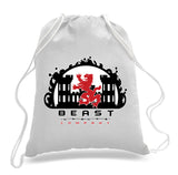 Cotton Canvas Draw String Bag- Comes in White and Black.