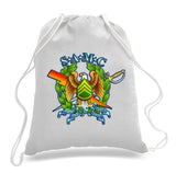 SAMC Cotton Canvas Draw String Bag- Comes in White and Black.