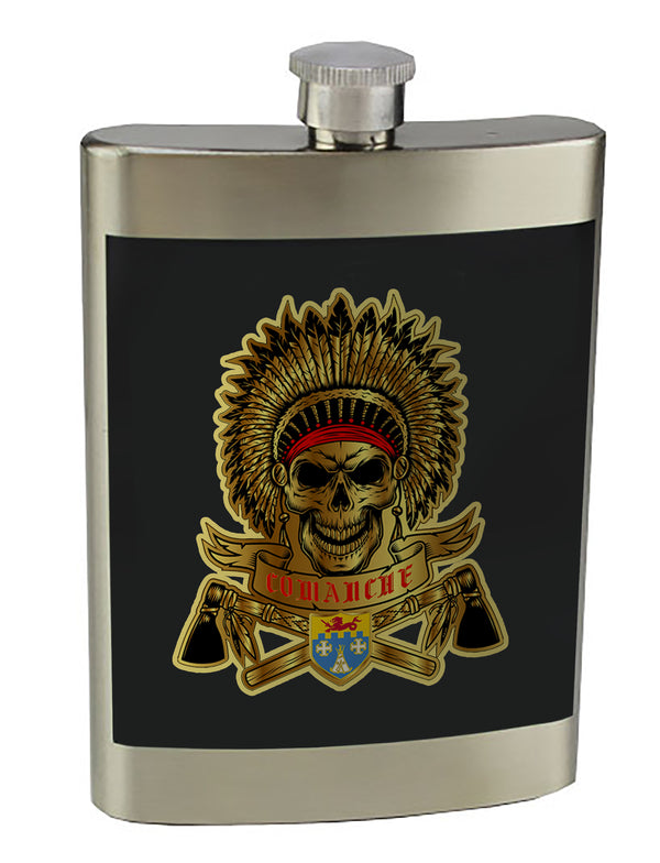 C Co 8 oz. Stainless Steel Flask with screw on lid.