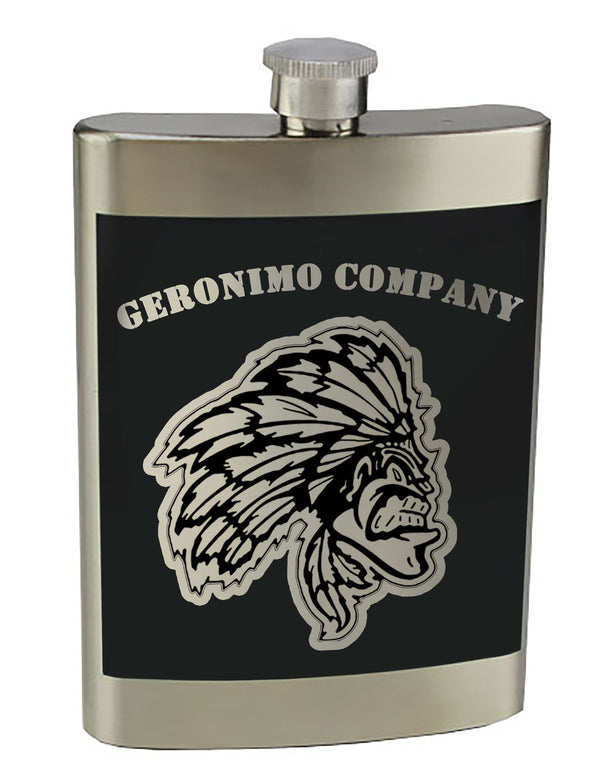 G Co 8 oz. Stainless Steel Flask with screw on lid.