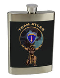 8 oz. Stainless Steel Flask with screw on lid.