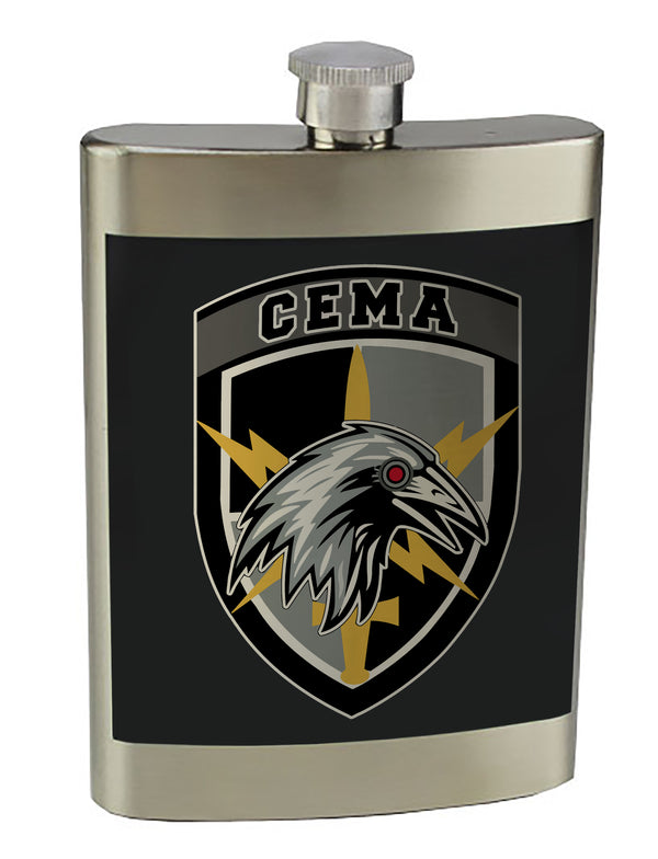 8 oz. Stainless Steel Flask with screw on lid.