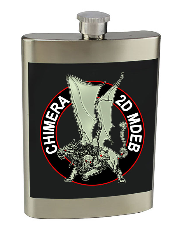 8 oz. Stainless Steel Flask with screw on lid.