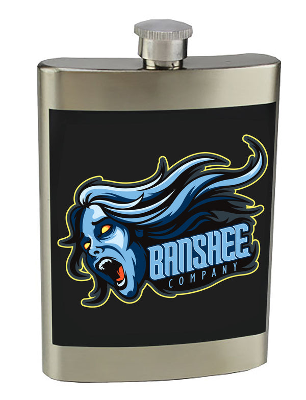 8 oz. Stainless Steel Flask with screw on lid.