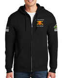 Alpha Battery Full Zipper Hoodie Sweatshirt. This sweatshirt is NOT approved for PT.