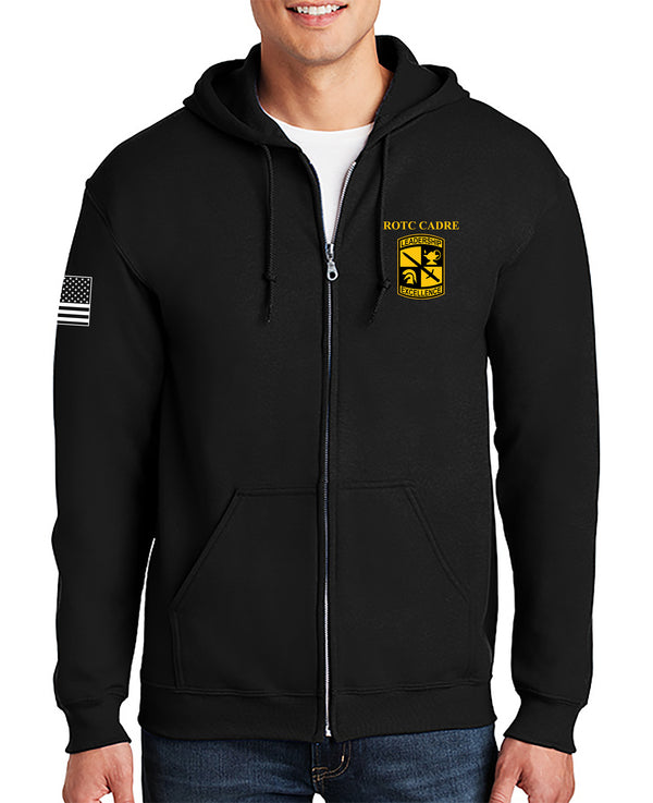 ROTC Full Zipper Hoodie Sweatshirt. This sweatshirt is NOT approved for PT.